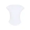 Alaïa Alaia White Cap Cotton T-shirt In White