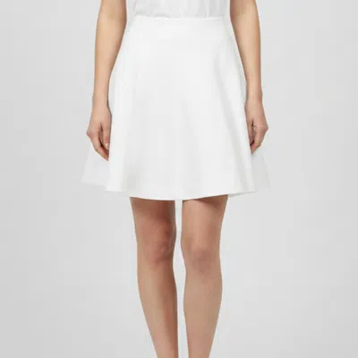 Pre-owned Alaïa White Cotton Flared Zip-up Mini Skirt M