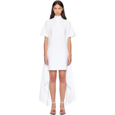 Alaïa White Cotton Jersey T-shirt Minidress In 000 Blanc
