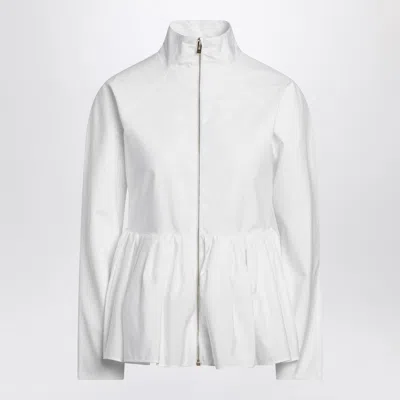 Alaïa Alaia White Cotton Poplin Peplum Jacket Women