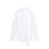 Alaïa Elegant Cotton Scarf Blouse For Women In White