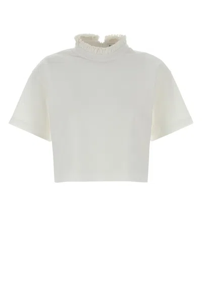 Alaïa Alaia White Cotton T-shirt
