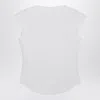 Alaïa Basic T-shirt With Curved Hem In White
