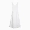Shop Alaïa Alaia White Cotton Tank Dress Women