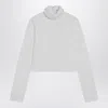 Alaïa Alaia White Crop T-shirt Dolcevita Women In White