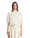 Alaïa Alaia Women Ivory Cashmere Blend Sweater In White