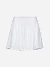 Alaïa White Fine Knit Skater Mini Skirt