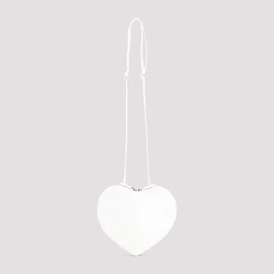 Alaïa White Heart-shaped Crossbody Bag