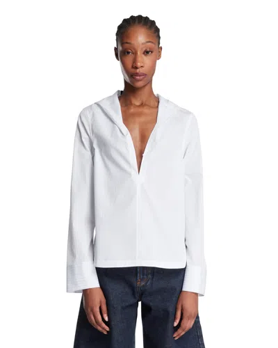 Alaïa White Hooded Shirt