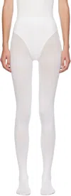 Alaïa White Integrated Feet Tights In White