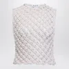 Alaïa Alaia White Knotted Sleeveless Tank Top Women In White