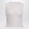 Alaïa Alaia White Knotted Sleeveless Tank Top Women