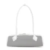 Alaïa Womens Blanc Optique Le Teckel Fishnet Medium Leather Shoulder Bag In White