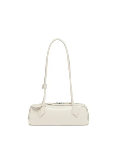 Alaïa White Leather Le Teckel Small Bag In Neutral