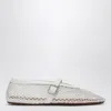 Alaïa White Mesh Ballet Flats In White