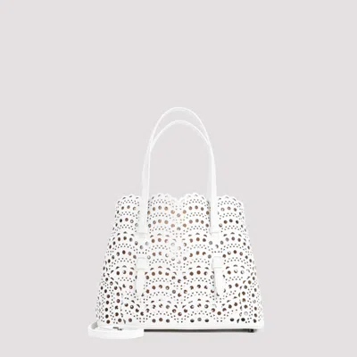 Alaïa White Mina 25 Tote