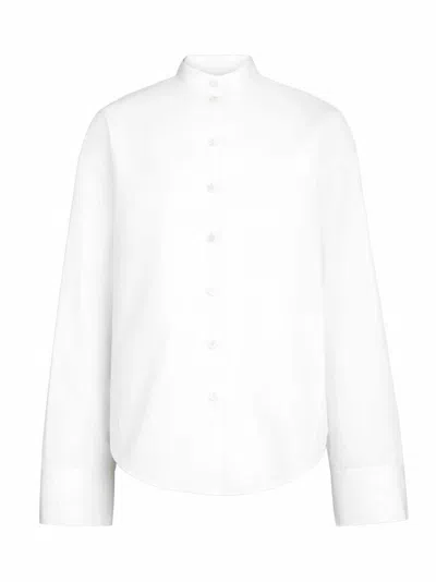 Alaïa Alaia Layered Poplin Shirt In Animal Print