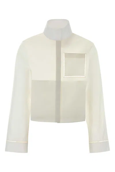 Alaïa Alaia Shirt Ls Ladder Stitch Poplin In Brown