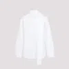 Alaïa Elegant Cotton Scarf Blouse For Women In White