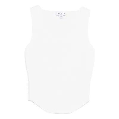 Alaïa Corset Top Women In White