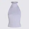 Alaïa White Viscose Top In Multi