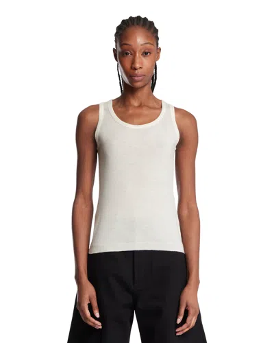 Alaïa White Wool Top