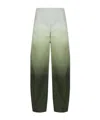 Alaïa Gradient Twisted Seam Round Trousers In Green