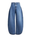 Alaïa Wide-leg Jeans In Blue