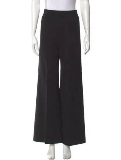 Pre-owned Alaïa Wide Leg Pants In Black
