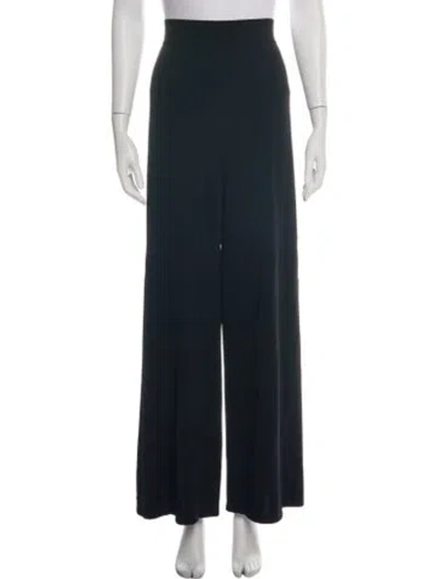 Pre-owned Alaïa Wide Leg Pants In Black