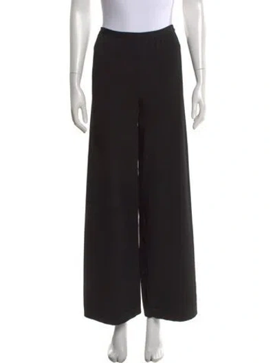 Pre-owned Alaïa Wide Leg Pants In Black