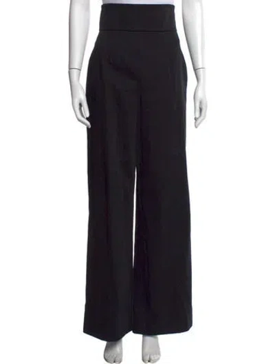 Pre-owned Alaïa Wide Leg Pants In Black