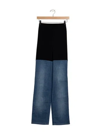 Pre-owned Alaïa Wide Leg Pants In Blue