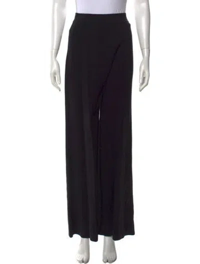 Pre-owned Alaïa Wide Leg Pants W/ Tags In Black