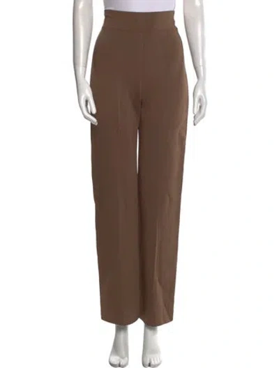 Pre-owned Alaïa Wide Leg Pants W/ Tags In Brown