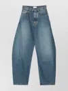Alaïa Wide Leg Trousers Belt Loops In Blue
