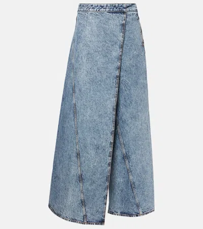 ALAÏA ALAÏA WIDE-LEG WRAP JEANS