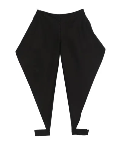 Alaïa Wide-leg Cuffed Trousers In Black