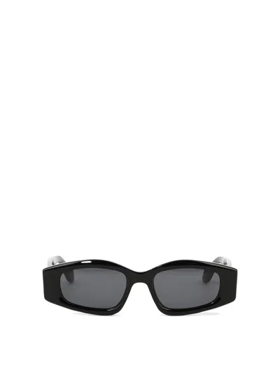 Alaïa With Geometric Shape Sunglasses In Black