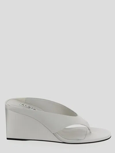 Alaïa Mule Infradito In White