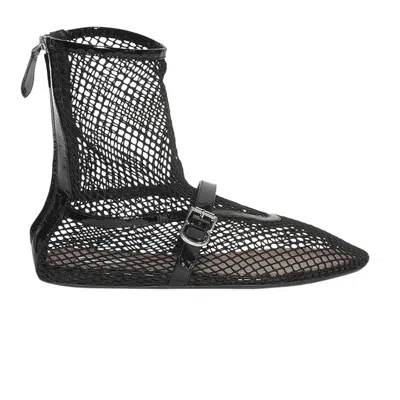 Pre-owned Alaïa Wmns Fishnet High Ballet Flat 'black' | Women's Size 40