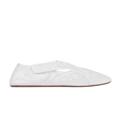 Pre-owned Alaïa Wmns Fishnet Slipper 'optic White' | Women's Size 38