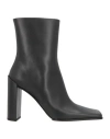 Alaïa Alaia Women Square Leather Ankle Boots In Black