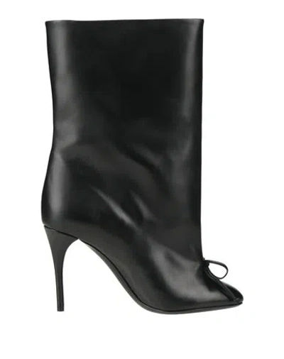 Alaïa Woman Ankle Boots Black Size 9 Leather