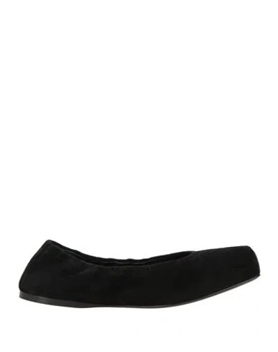 Alaïa Woman Ballet Flats Black Size 8 Calfskin