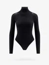 Alaïa Womens Alaia Second Skin Rhinestone Woven-blend Body In Black