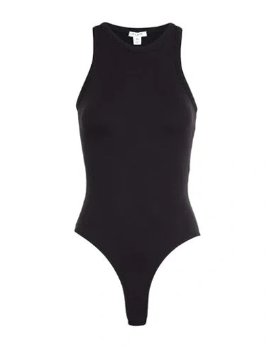 Alaïa Woman Bodysuit Black Size 8 Cotton, Viscose, Elastane