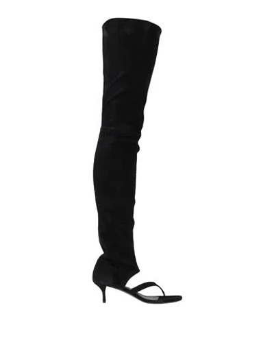 ALAÏA ALAÏA WOMAN BOOT BLACK SIZE 8 GOAT SKIN