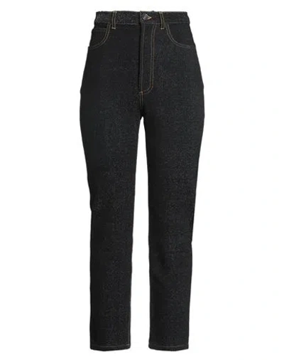 Alaïa Woman Jeans Black Size 10 Cotton, Polyamide, Polyurethane