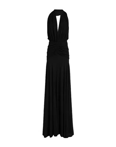 Alaïa Woman Maxi Dress Black Size 8 Viscose, Polyamide
